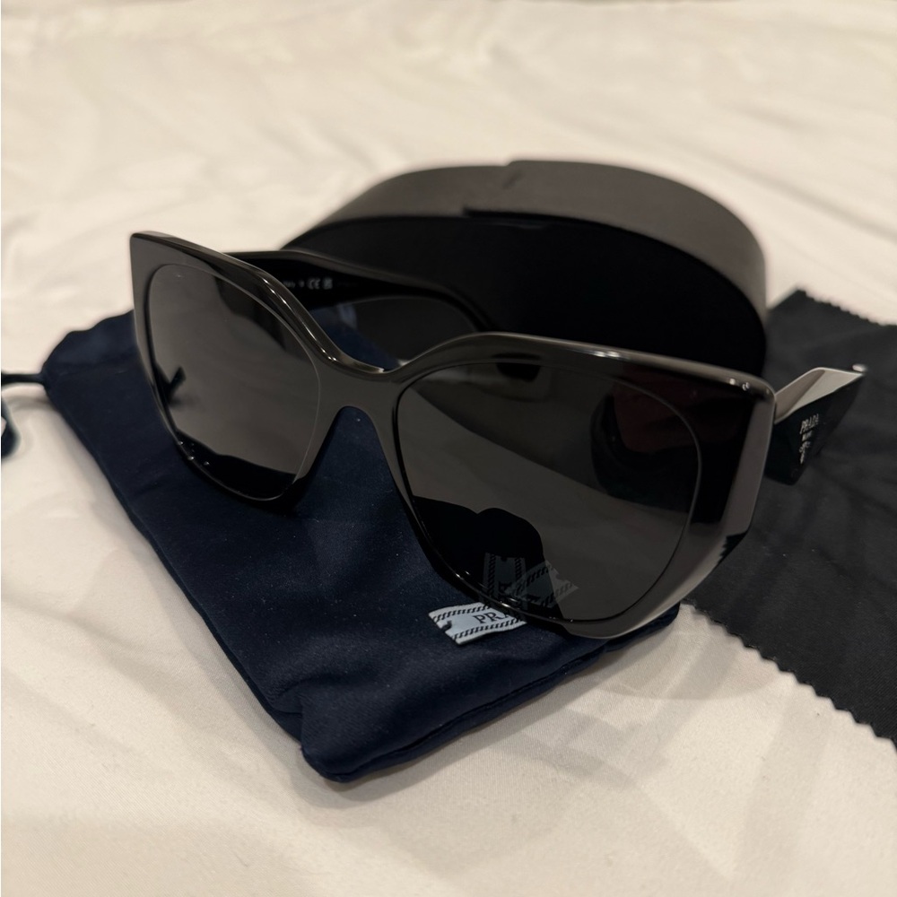 Prada Black Cat-Eye Sunglasses